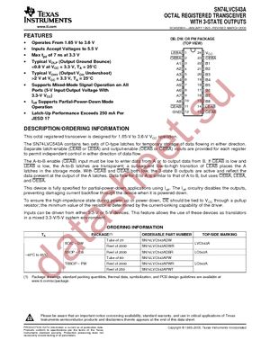 SN74LVC543APW datasheet  